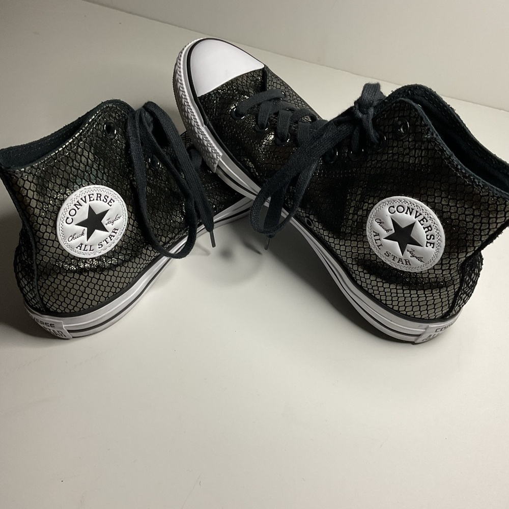 Converse Chuck Taylor All Star Black Snake Print High-Top Sneakers